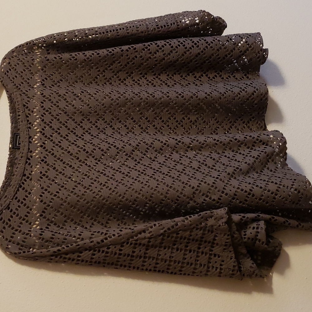 Crop mesh shirt. Soft cotton